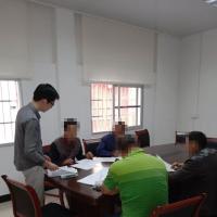 斜滩司法所开展社区服刑人员集中学习活动